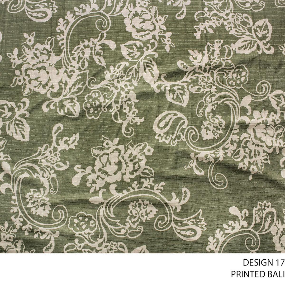 BALI PRINTED FABRIC D#2 150CM OLIVE ROLL ROLL 001