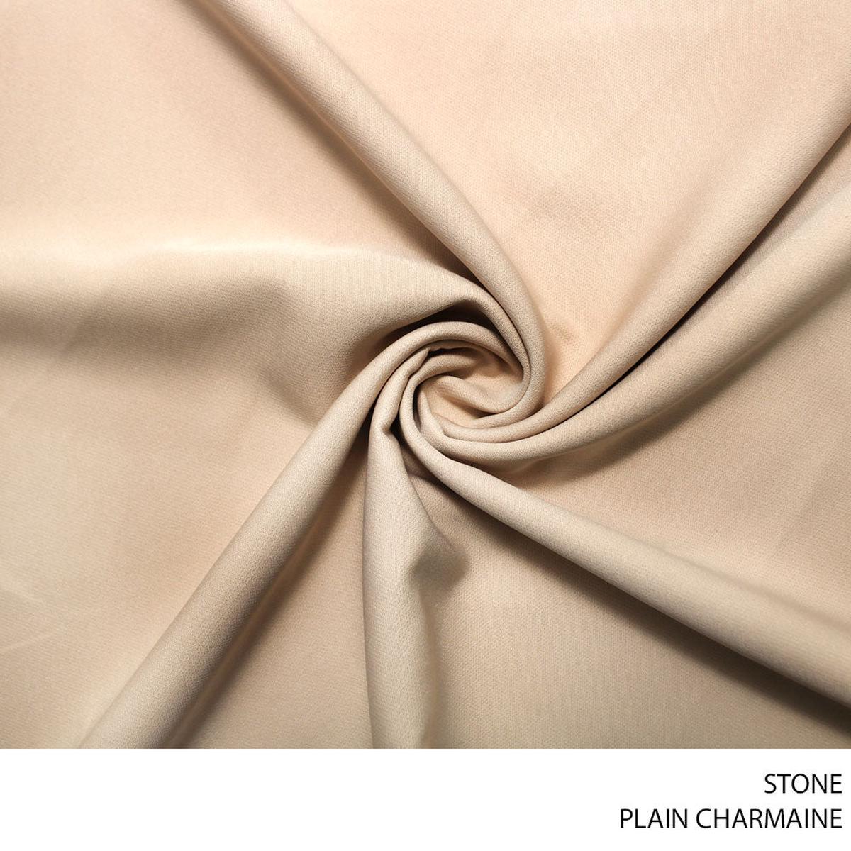 CHARMAINE PLN FABRIC 150CM STONE ROLL 001 1