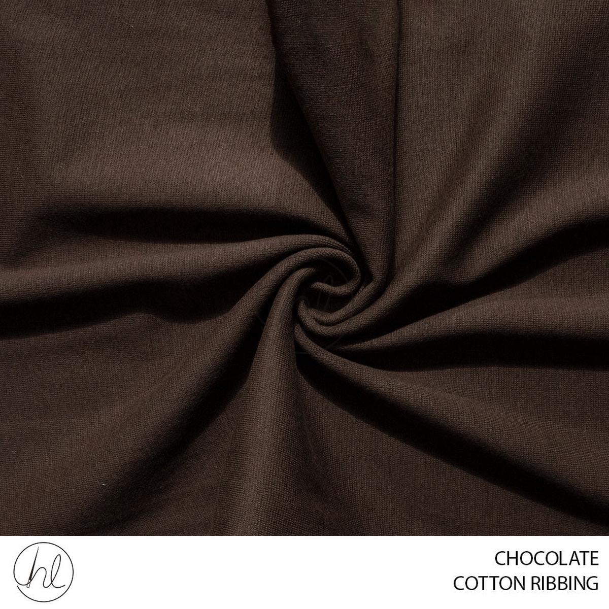 RIBBING COTTON FABRIC CHOCOLATE ROLL ROLL 001