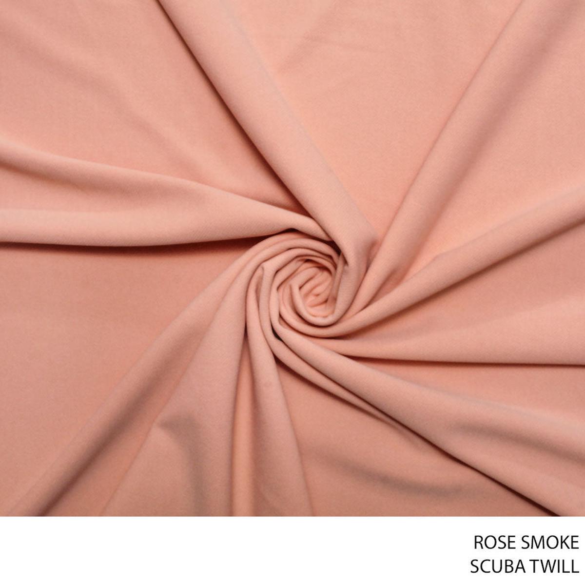 SCUBA TWILL FABRIC ROSE SMOKE