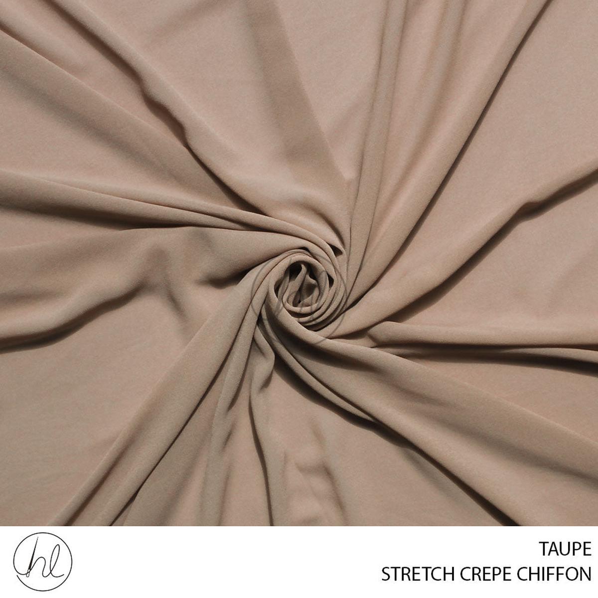 STRETCH CREPE CHIFFON 53 TAUPE 150CM PER M
