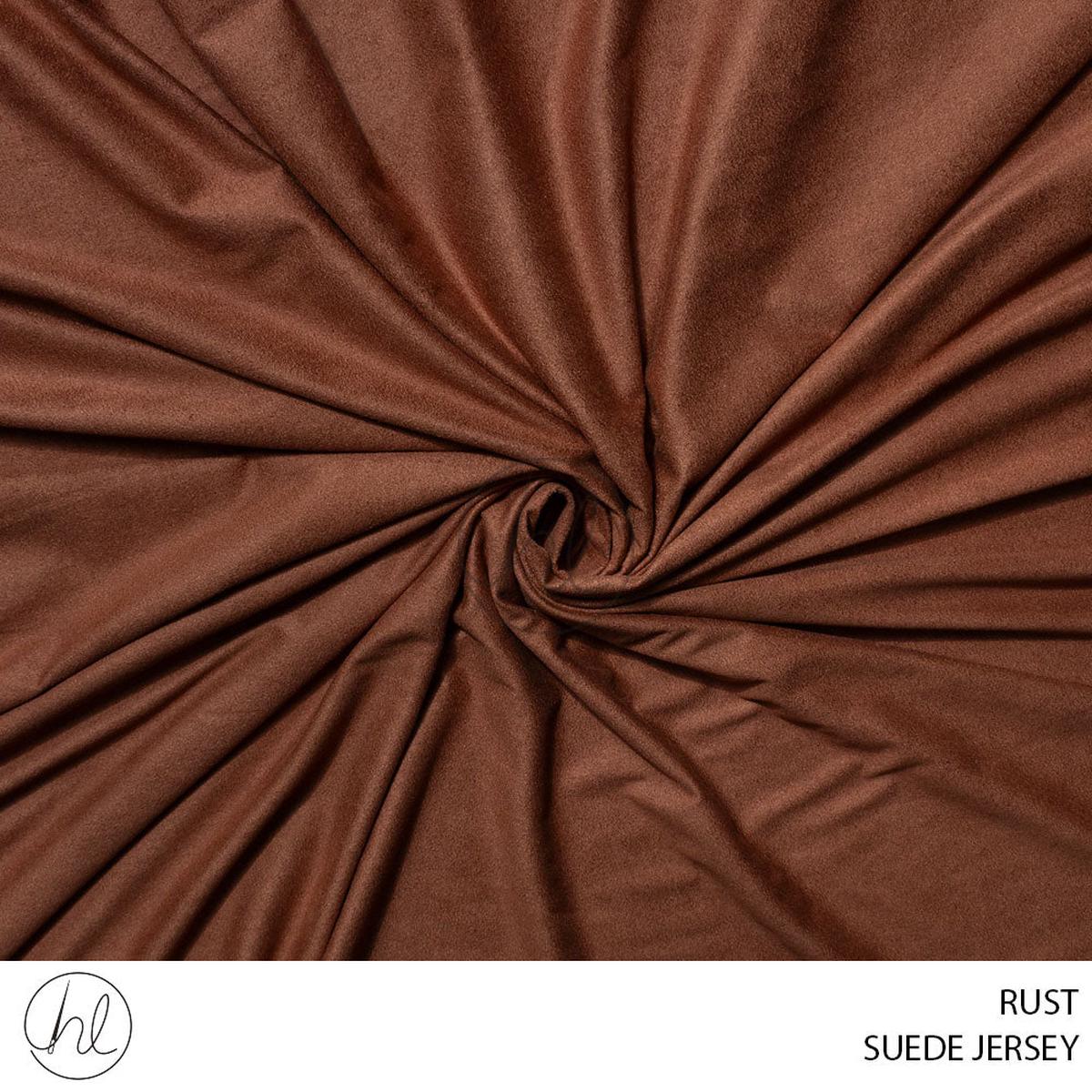 SUEDE JERSEY 51 RUST 150CM PER M