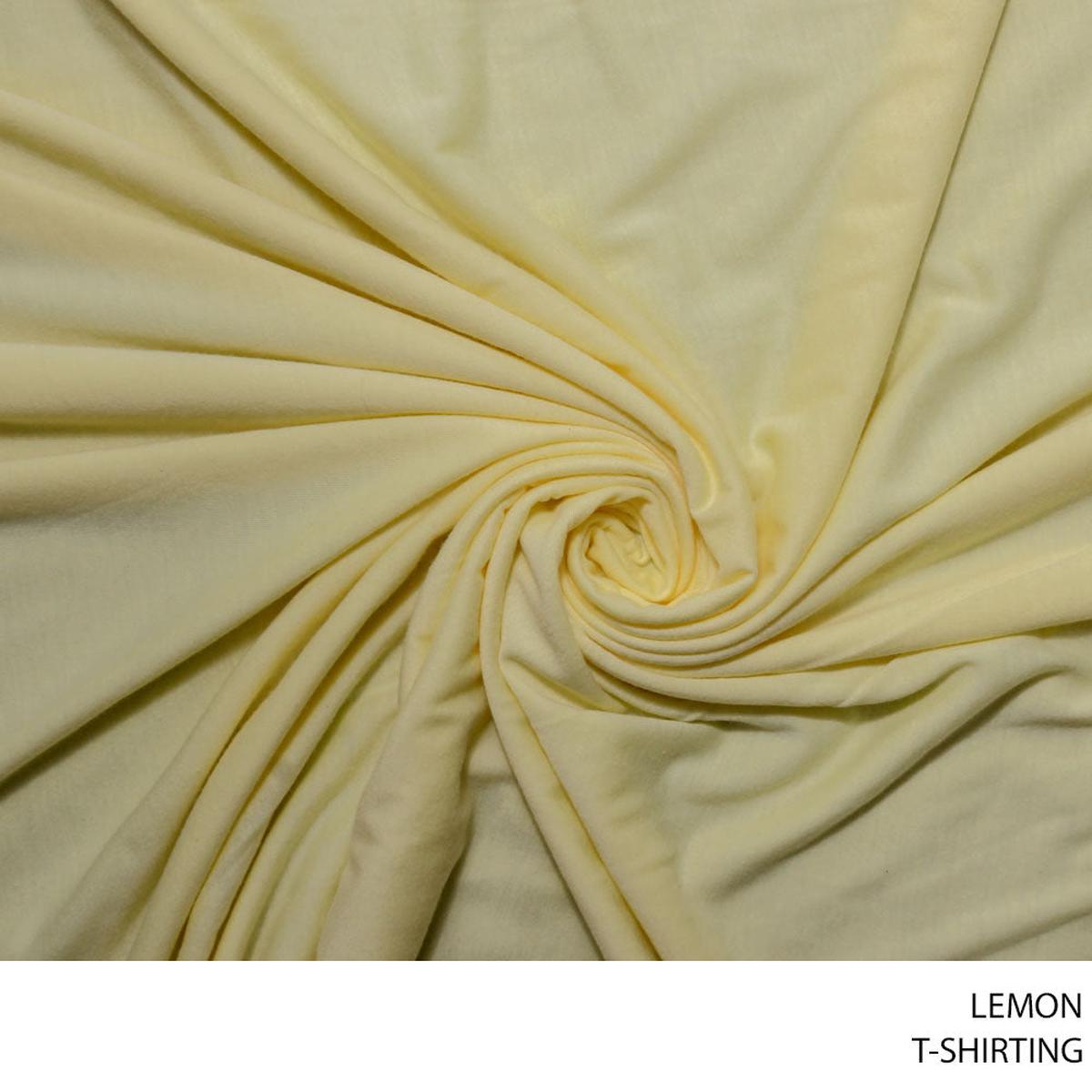 T-SHIRTING FABRIC LEMON ROLL ROLL 001