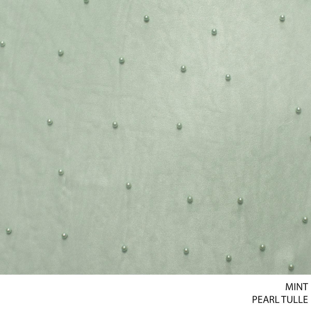 TULLE PEARL FABRIC MINT