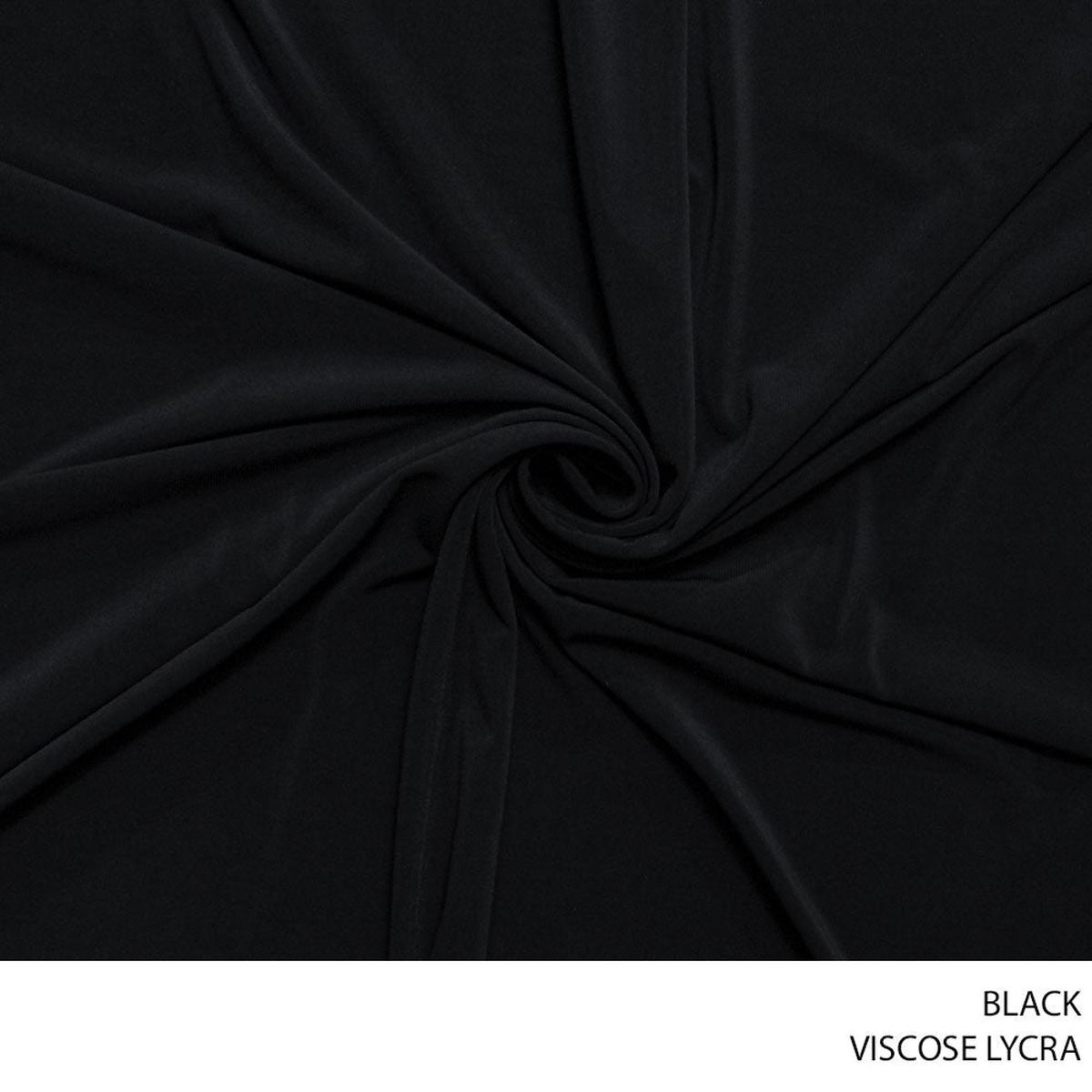 VISCOSE LYCRA 150CM BLACK ROLL 001 1