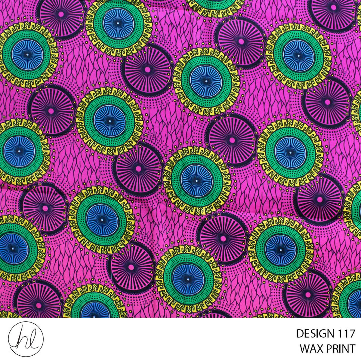 WAX PRINT HI TARGET FABRIC CERISE ROLL ROLL 026