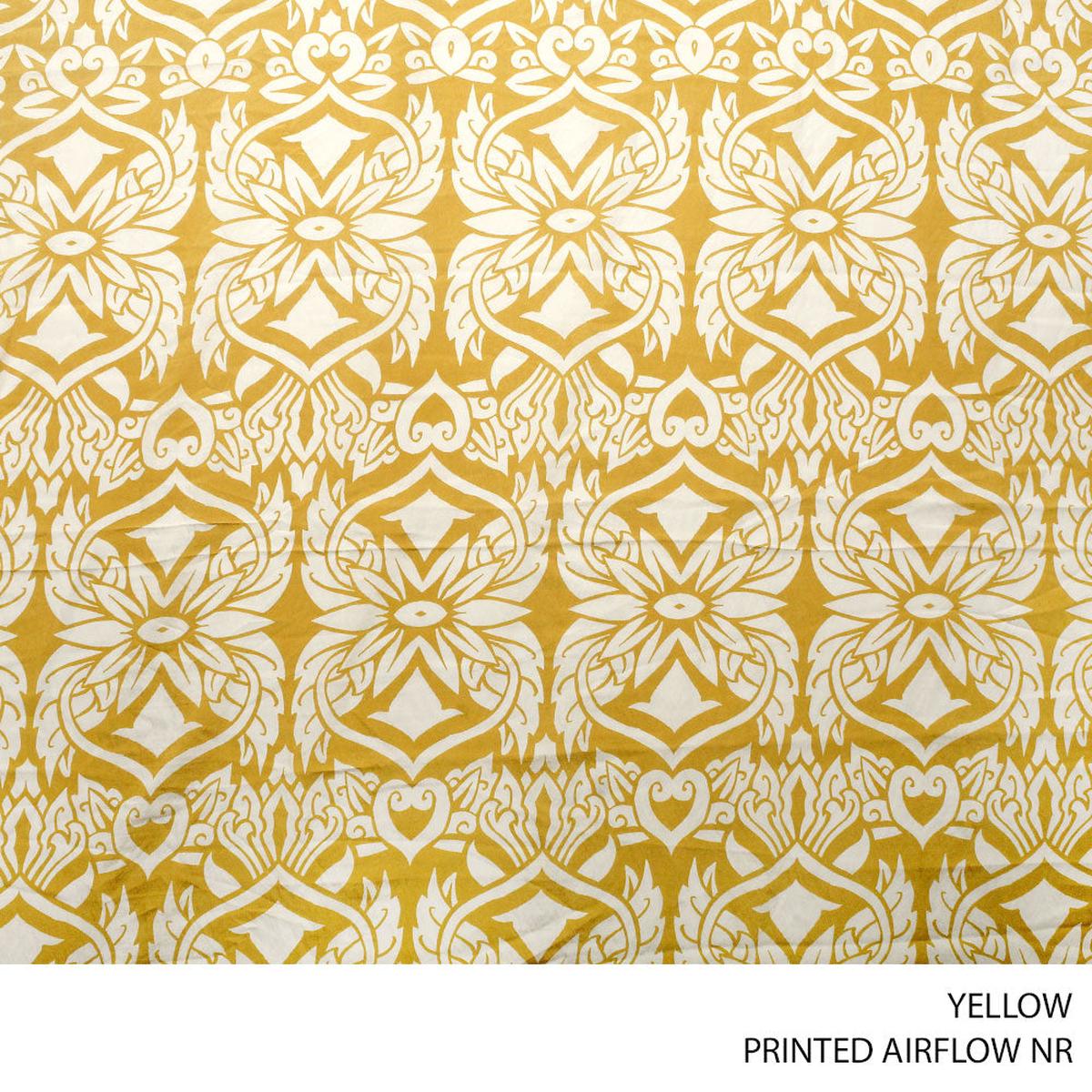AIRFLOW NR PRINTED FABRIC 150CM YELLOW ROLL ROLL 001
