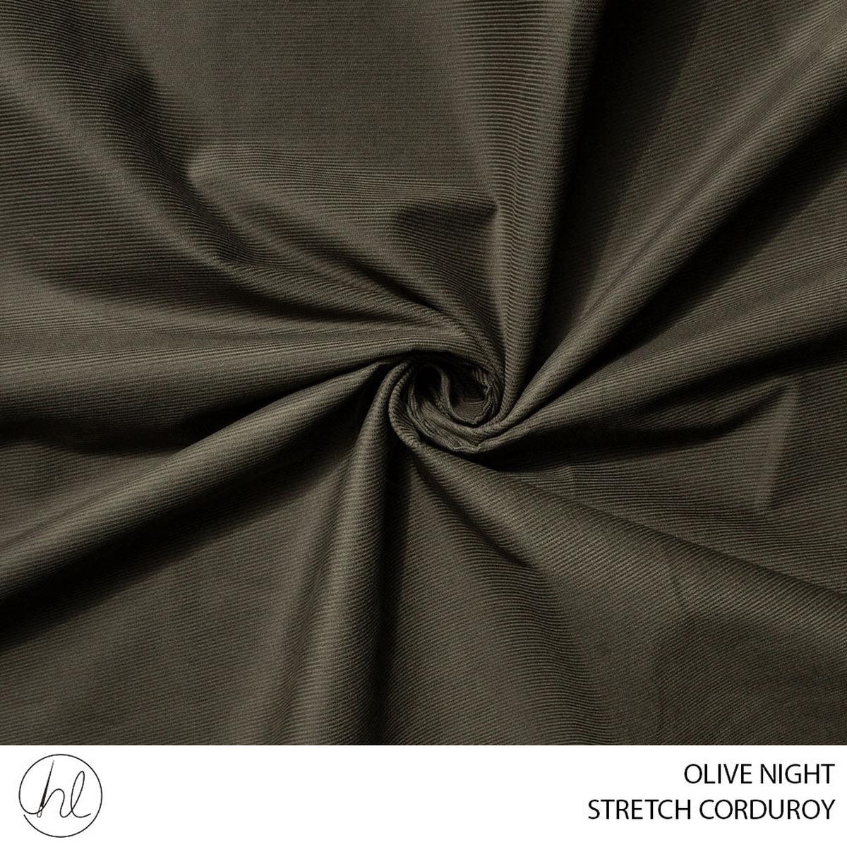 STRETCH CORDUROY 51 OLIVE NIGHT 150CM PER M
