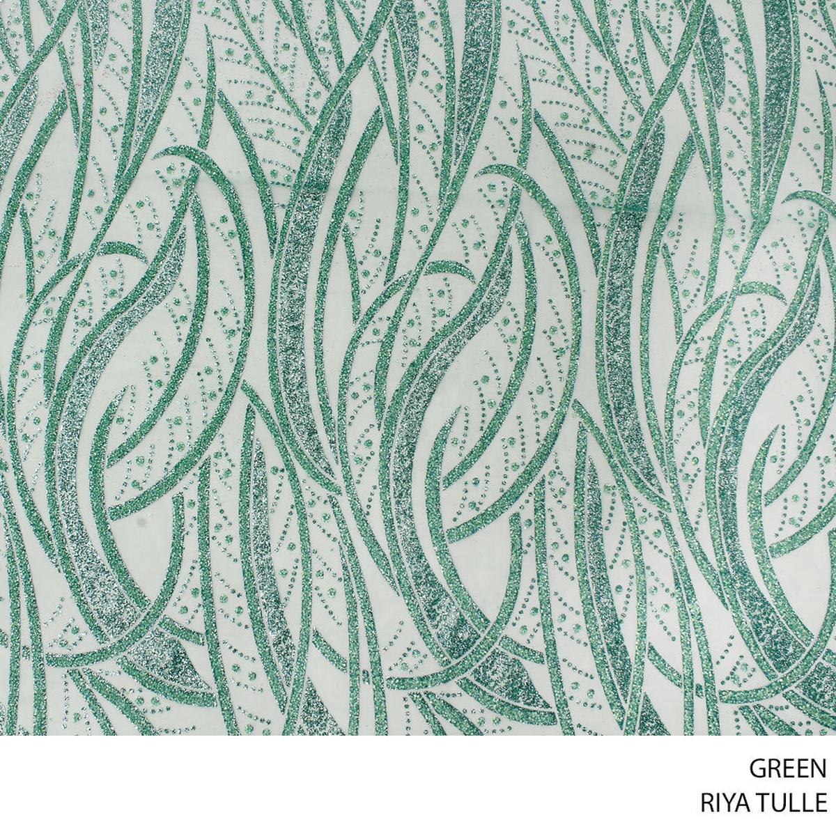 TULLE RIYA GREEN ROLL ROLL 001