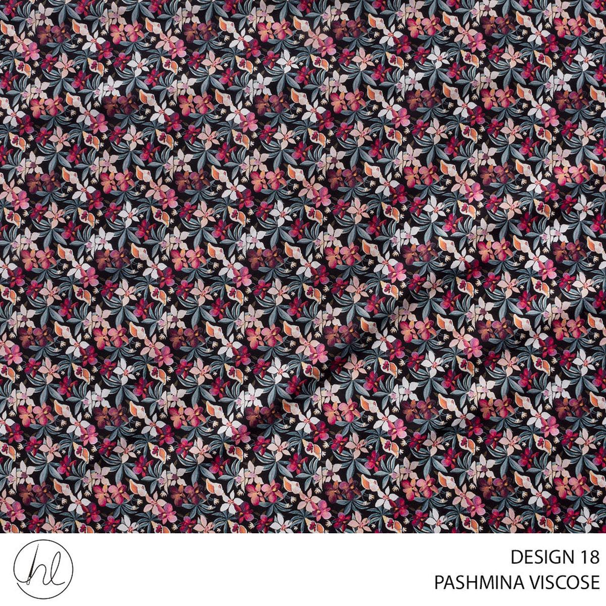VISCOSE PASHMINA FABRIC 150CM BLACK ROLL ROLL 002