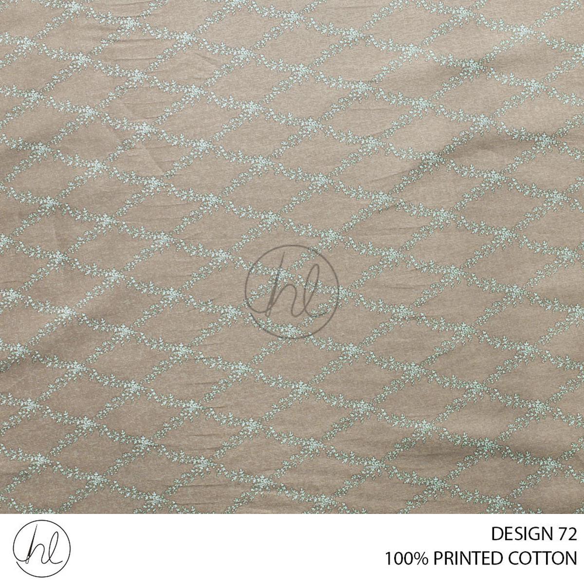 100% PRINTED COTTON 3408 UMBER 110CM PER M