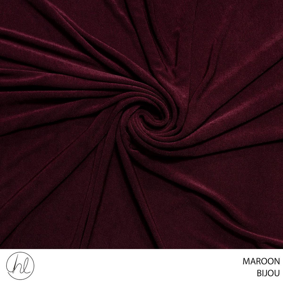 BIJOU PLAIN FABRIC 150CM MAROON ROLL ROLL 001