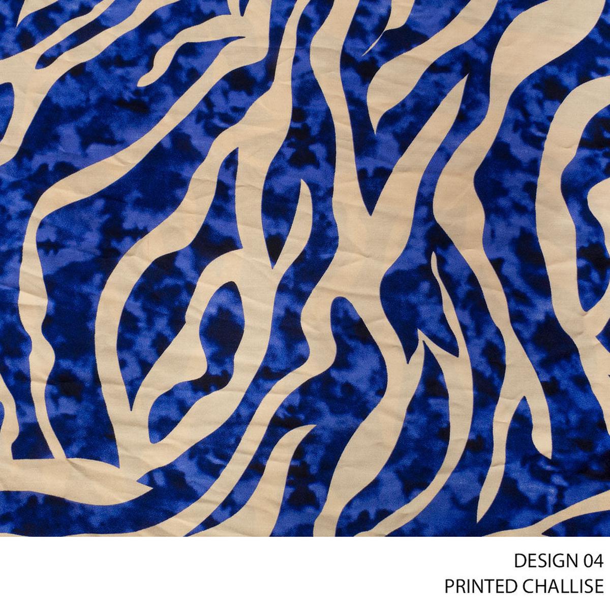 CHALISE PRINTED FABRIC 140CM ROYAL ROLL ROLL 002