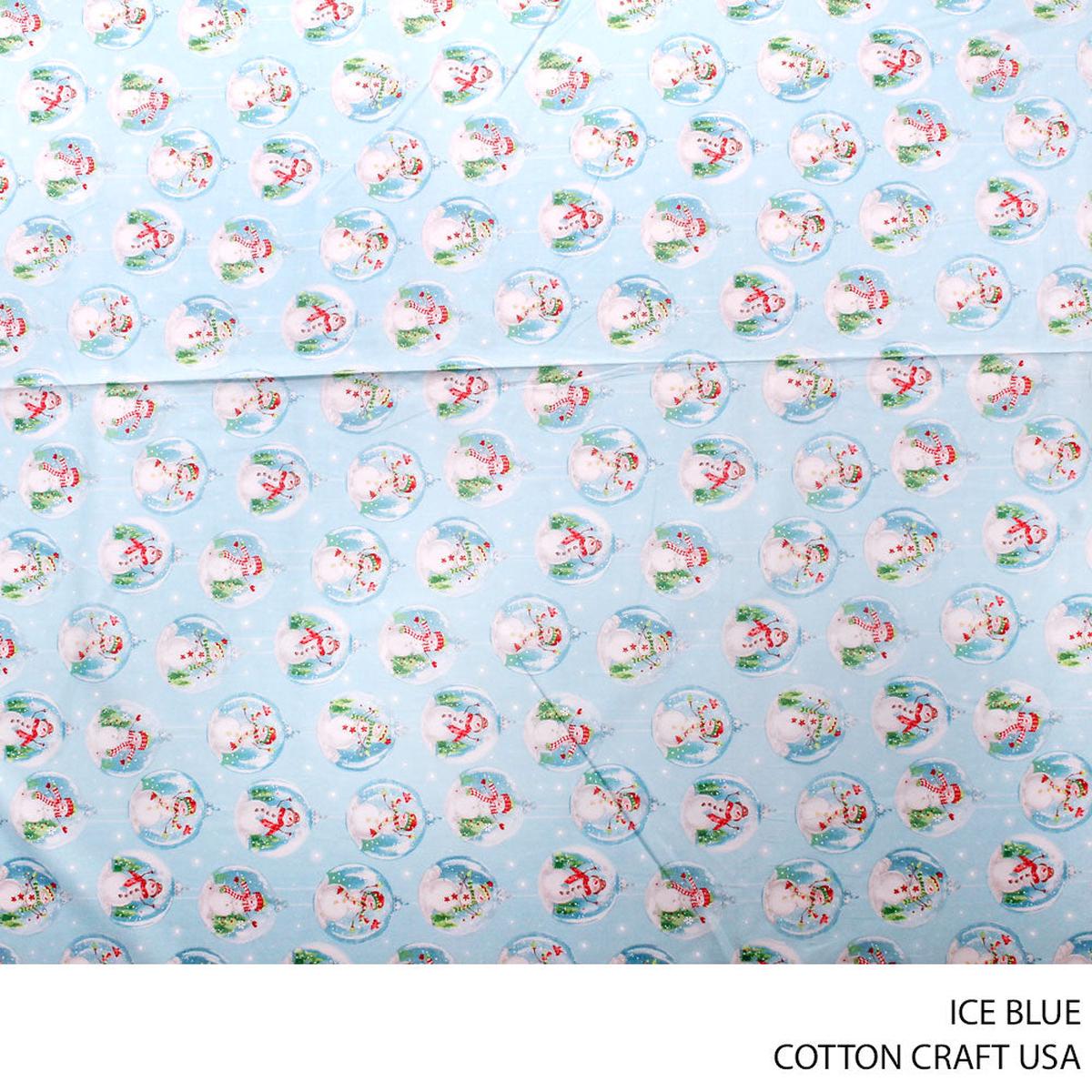 COTTON USA CRAFTS PER M ICE BLUE DESIGN 95 112CM WIDE