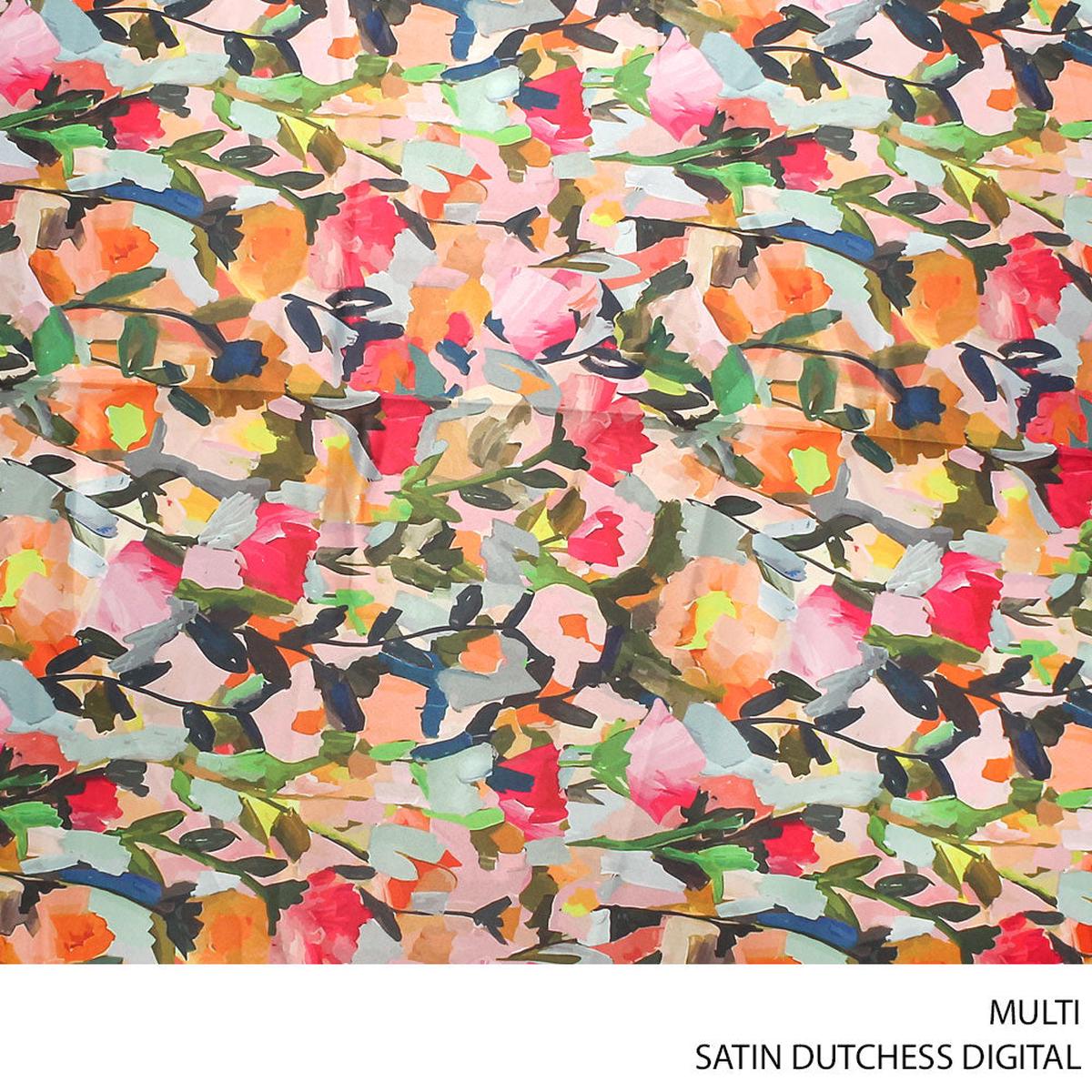 SATIN DUTCHESS DIGITAL FABRIC MULTI