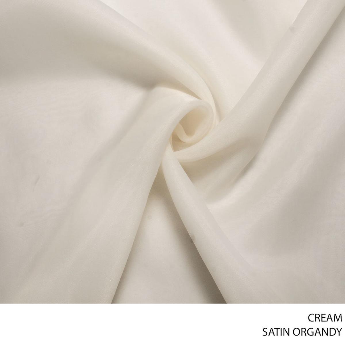 SATIN ORGANDY FABRIC 150CM CREAM