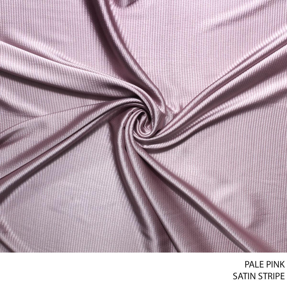 SATIN STRIPE FABRIC PALE PINK ROLL ROLL 001