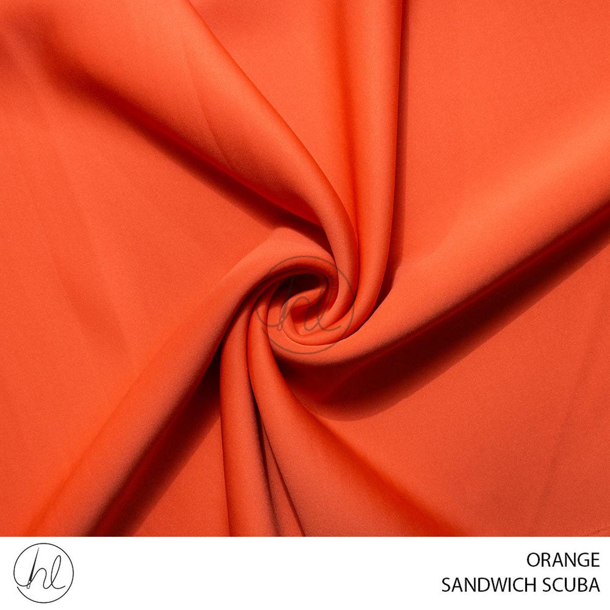 SCUBA SANDWICH 781 ORANGE 150CM PER M