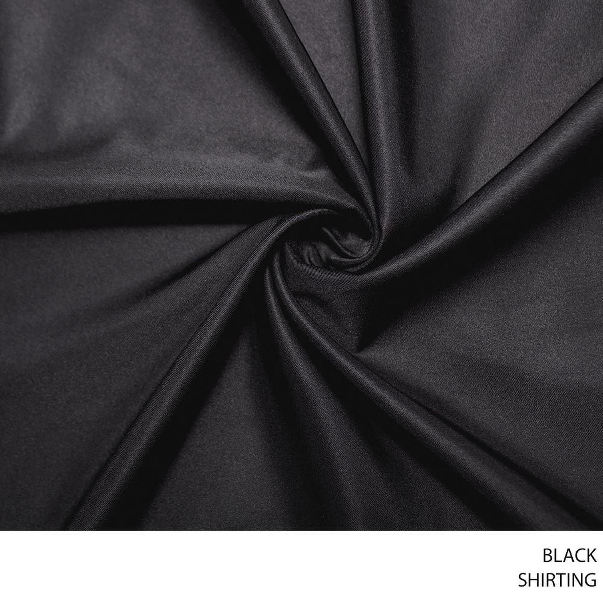 SHIRTING FABRIC BLACK ROLL ROLL 002