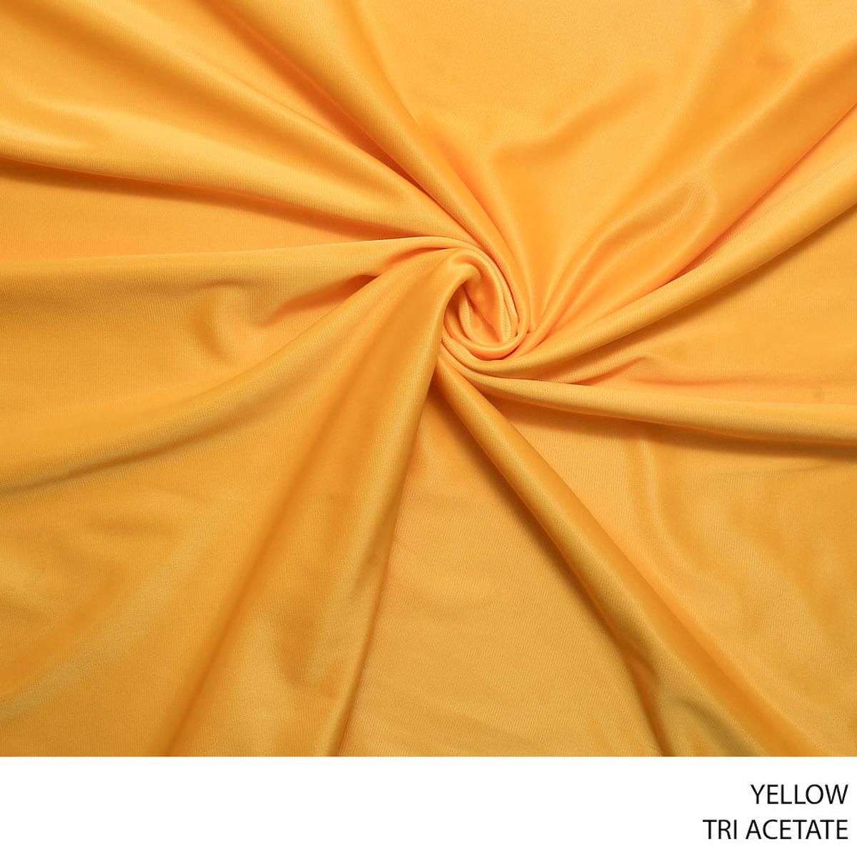 TRI ACETATE FABRIC YELLOW