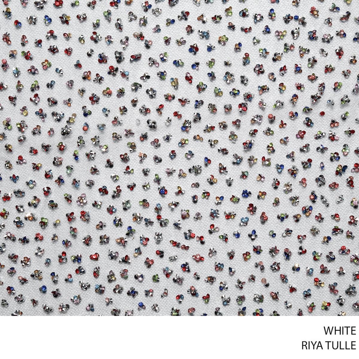 TULLE RIYA FABRIC #D1 WHITE