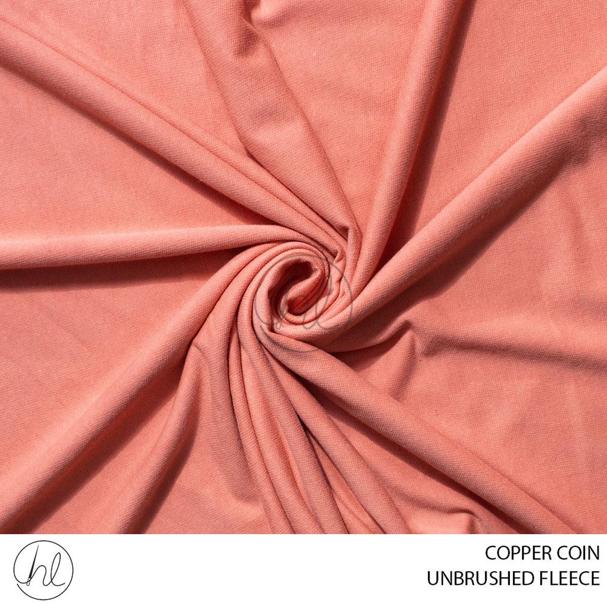 UNBRUSHED FLEECE 51 COPPER COIN 150CM PER M