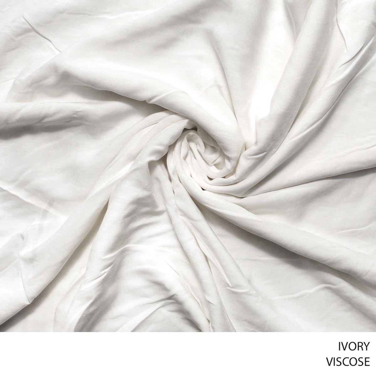 VISCOSE FABRIC IVORY ROLL ROLL 002