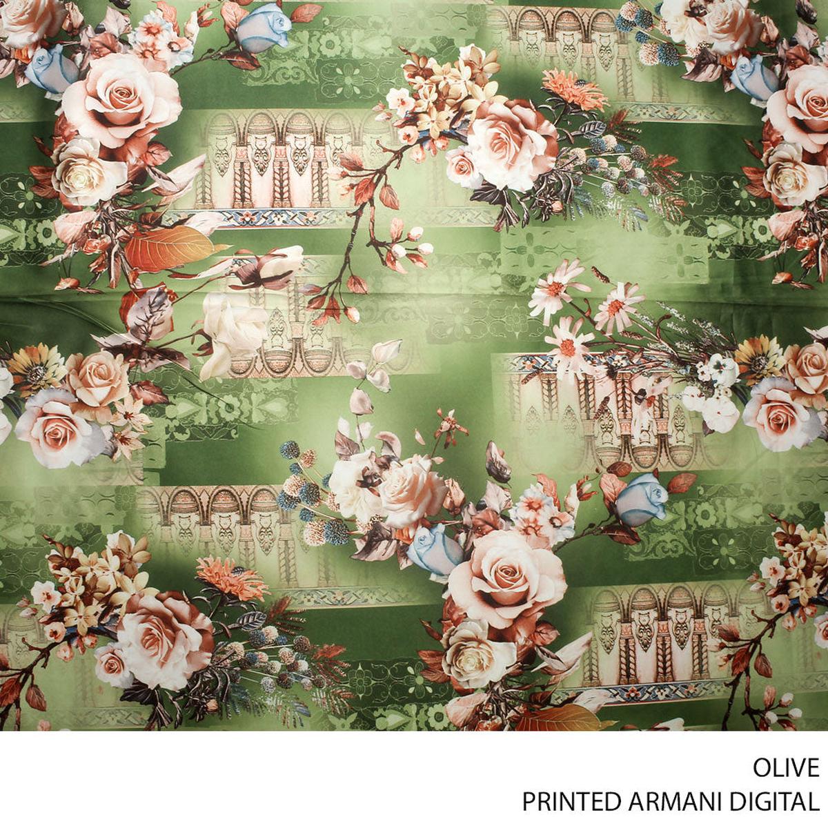 ARMANI DIGI PRT FABRIC OLIVE