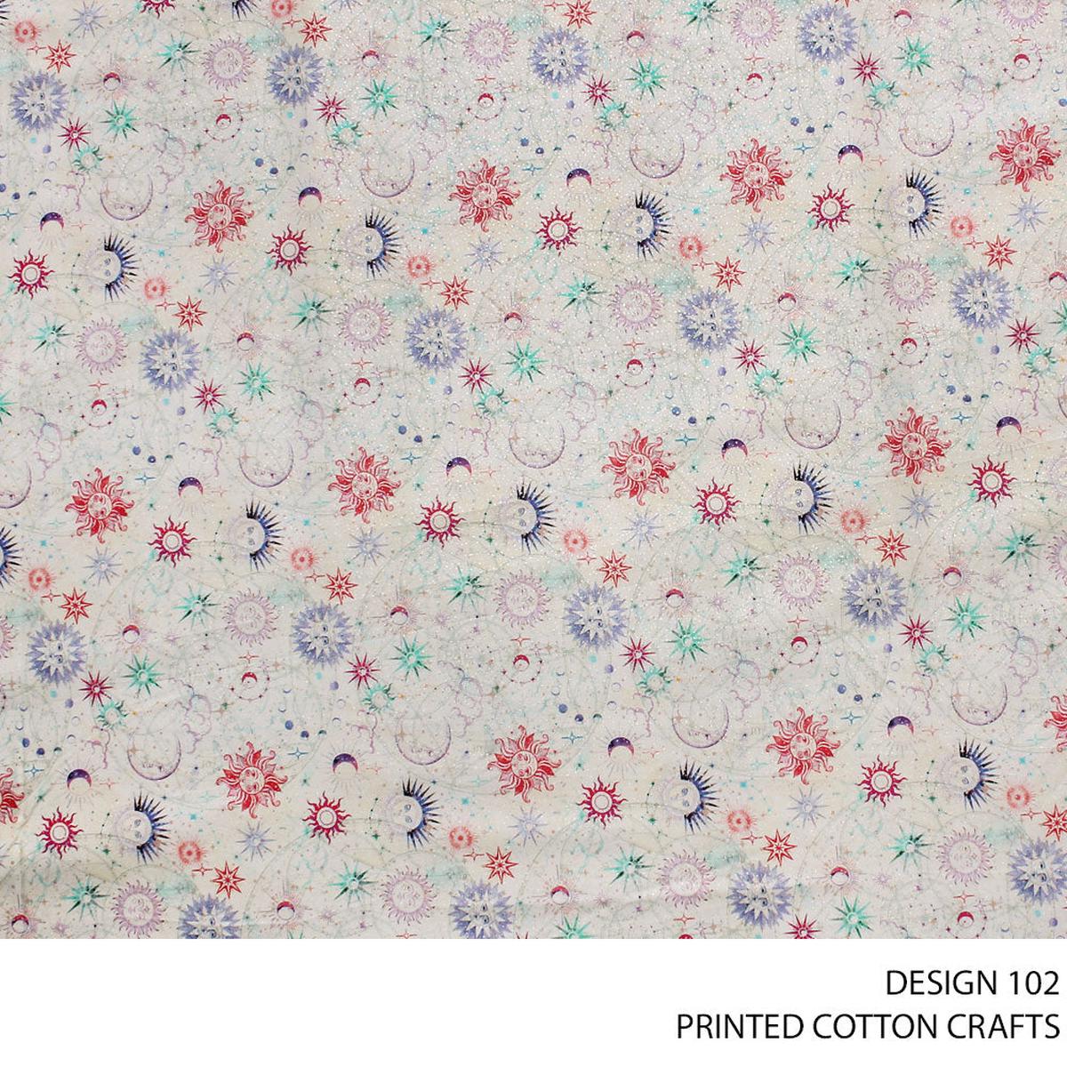 COTTON CRAFT DIGITAL FABRIC WHITE ROLL ROLL 002