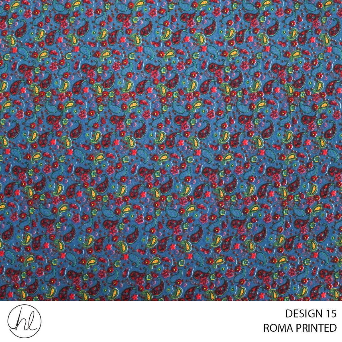 ROMA PRINTED DESIGN 15 150CM PER M