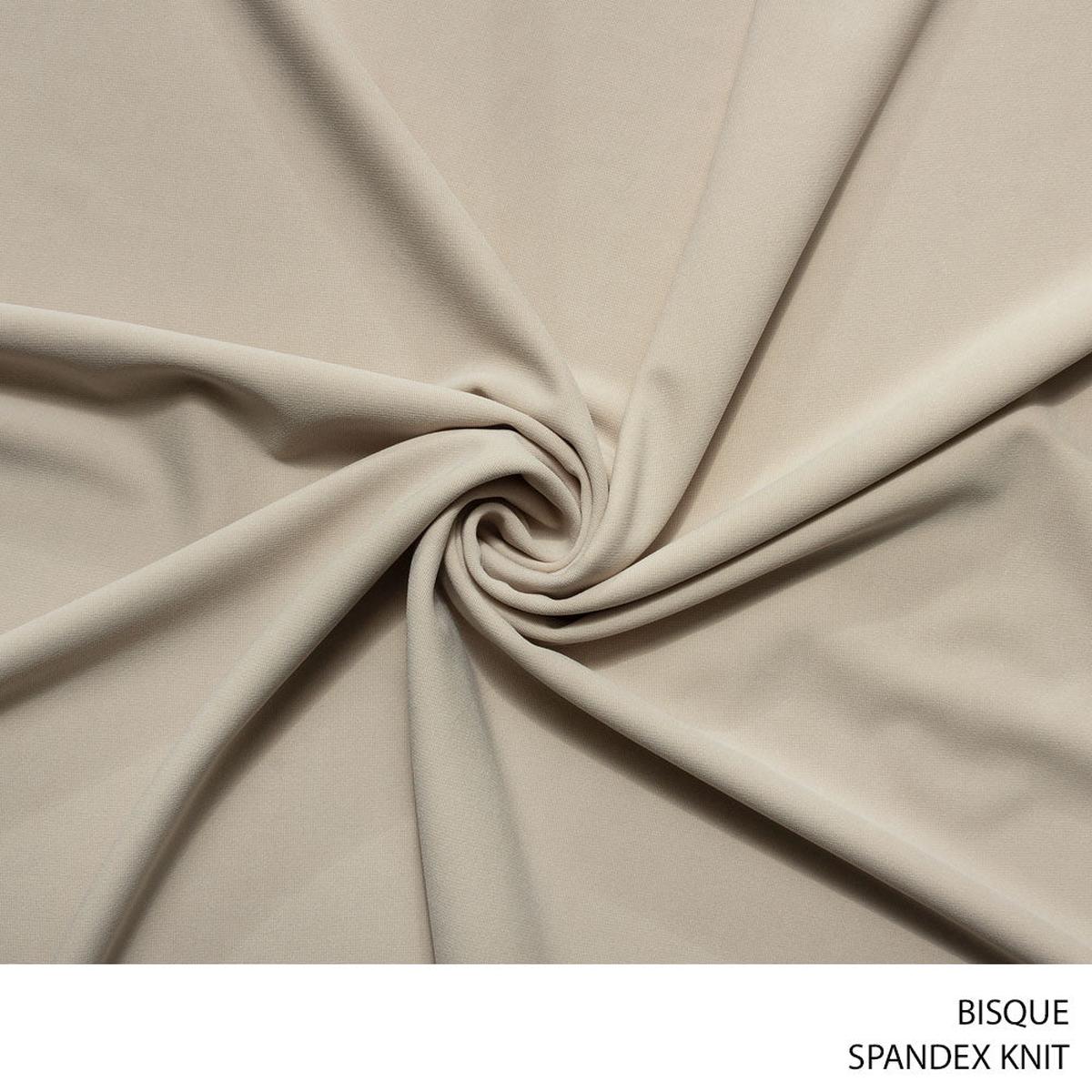 SPANDEX KNIT FABRIC BISQUE ROLL ROLL 001