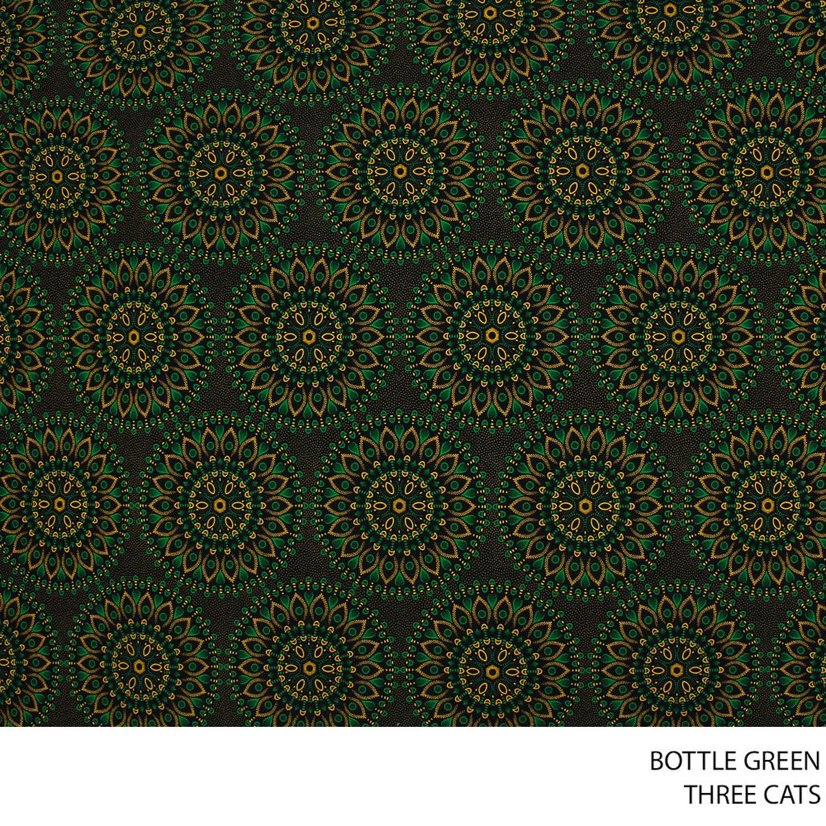 THREE CATS FANCY BOTTLE GREEN ROLL ROLL 005