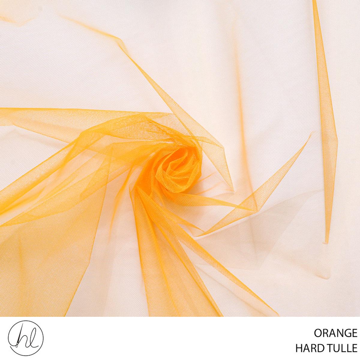 TULLE HARD FABRIC 150CM ORANGE