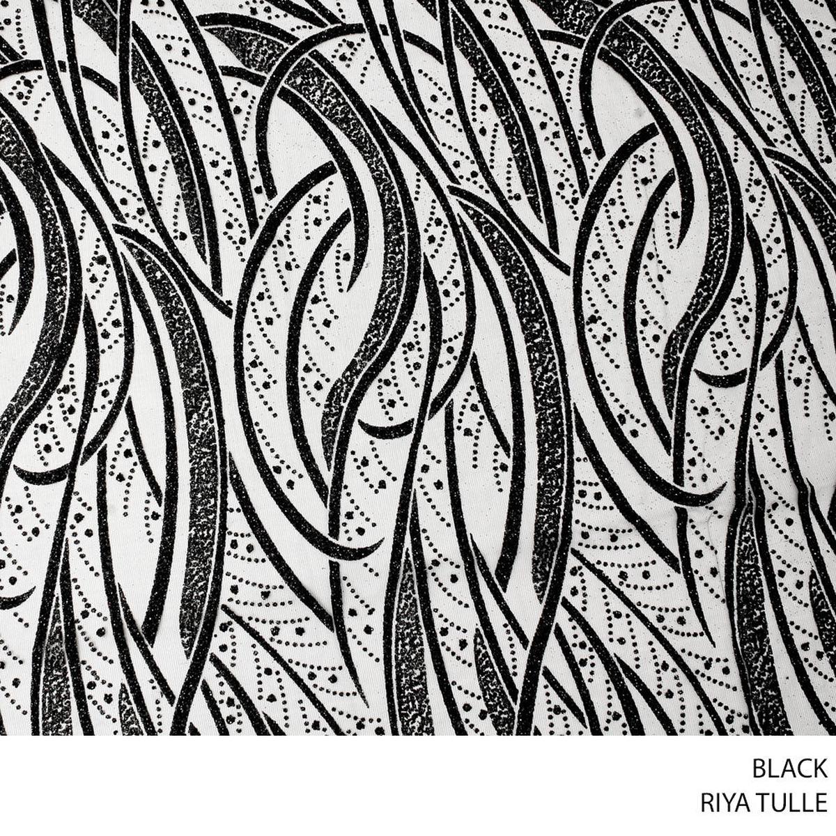 TULLE RIYA BLACK ROLL ROLL 001