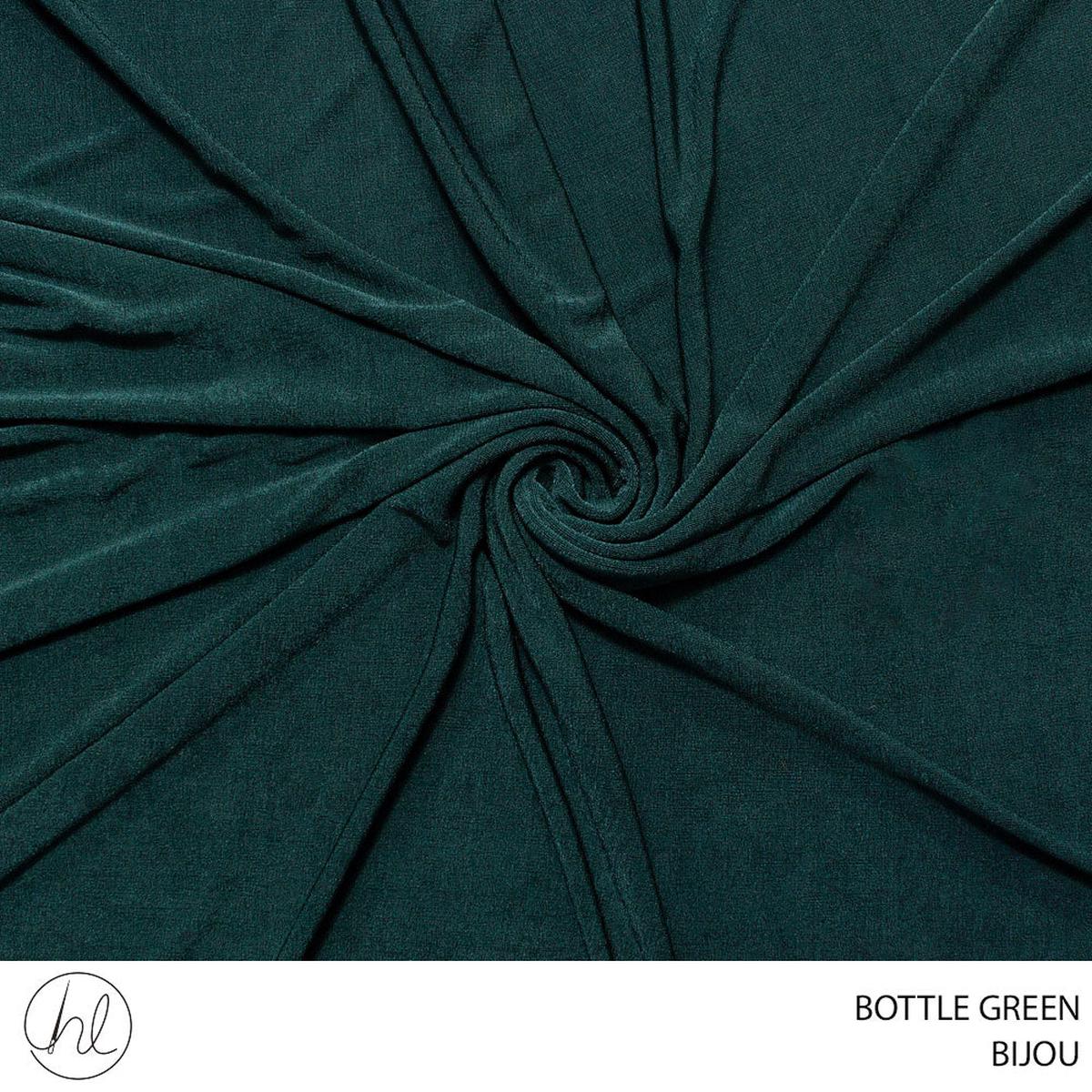 BIJOU PLAIN FABRIC BOTTLE GREEN 150CM ROLL ROLL 001