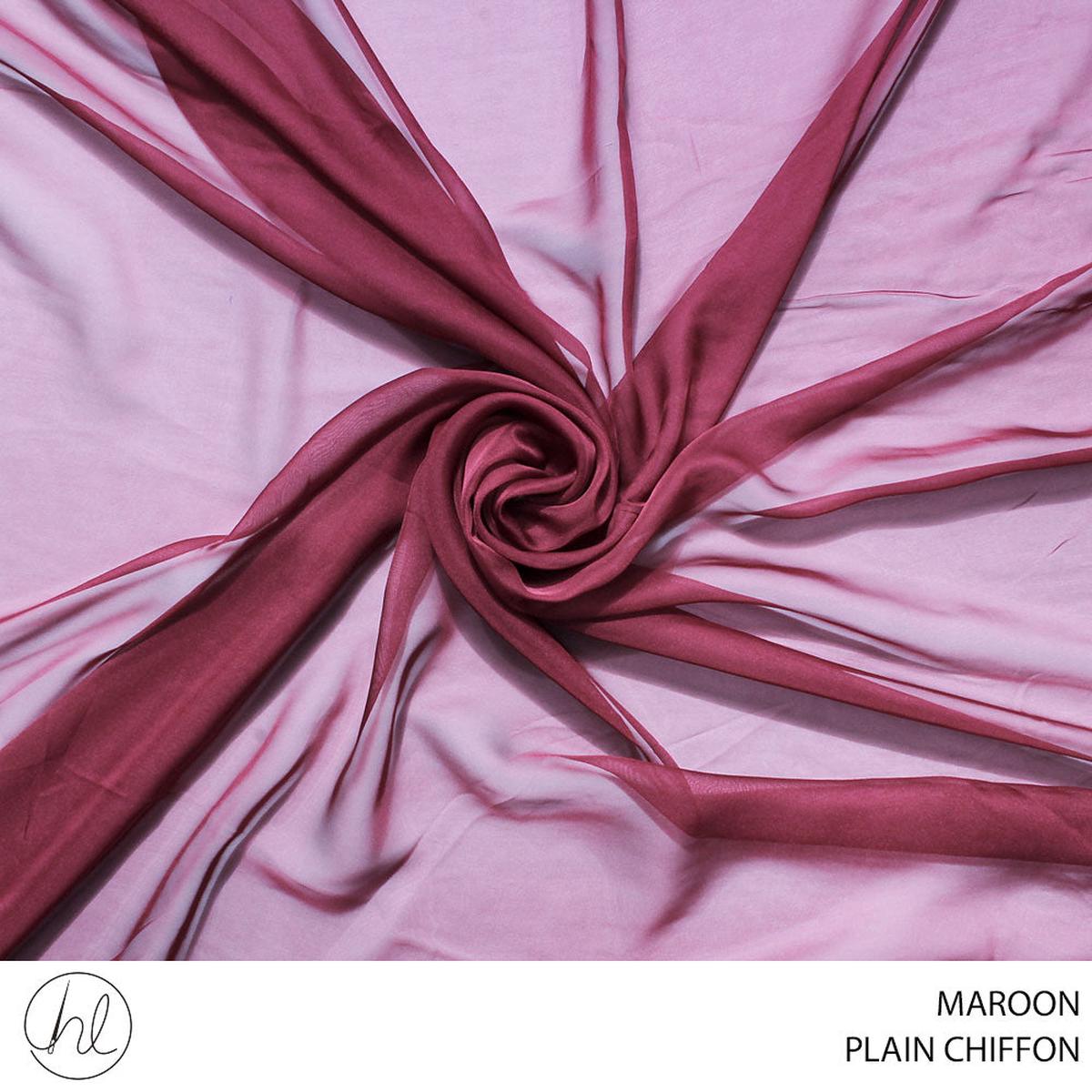 CHIFFON P/D 30D MAROON ROLL 001 1