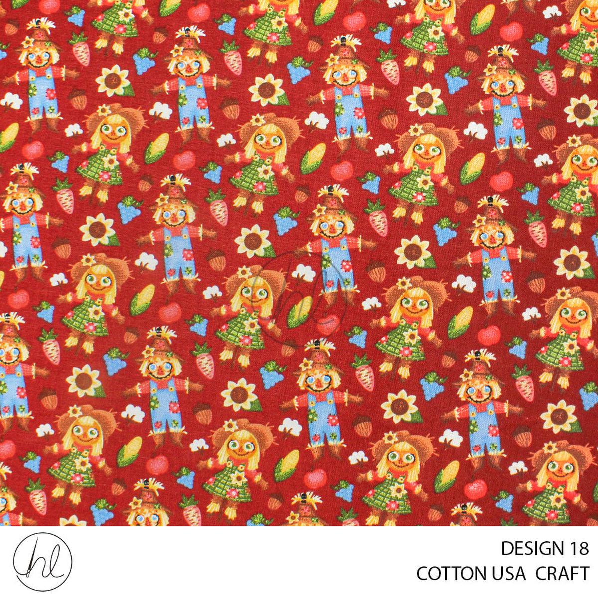 COTTON USA CRAFTS PER M FALL FRIENDS BURGUNDY DESIGN 18 112CM WIDE
