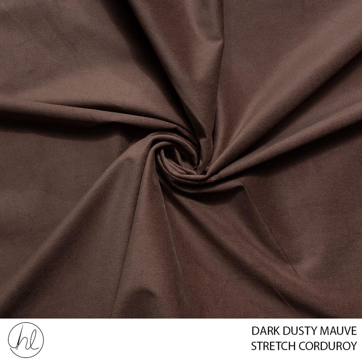 STRETCH CORDUROY 51 DARK DUSTY MAUVE 150CM PER M