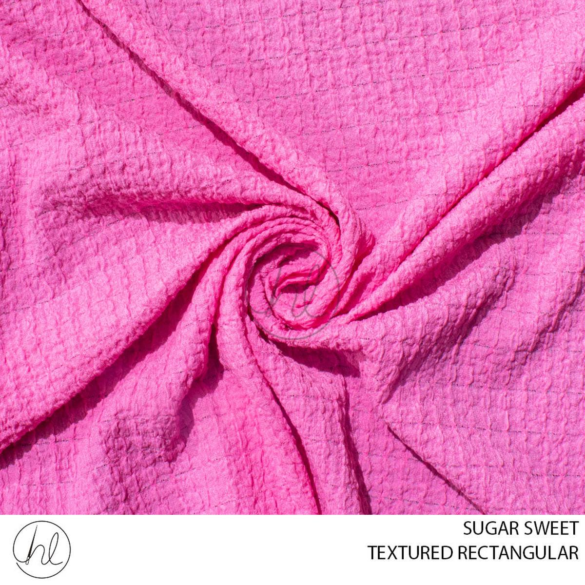 TEXTURED RECTANGULAR 51 PER M SUGAR SWEET 150CM WIDE