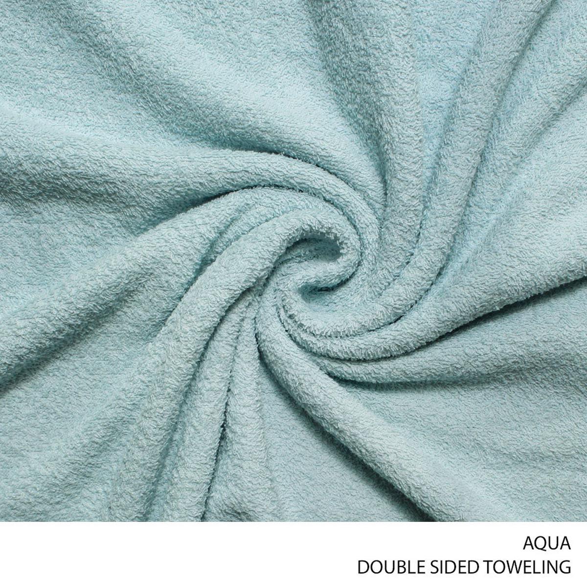 Toweling Double Sided fabric 150cm aqua