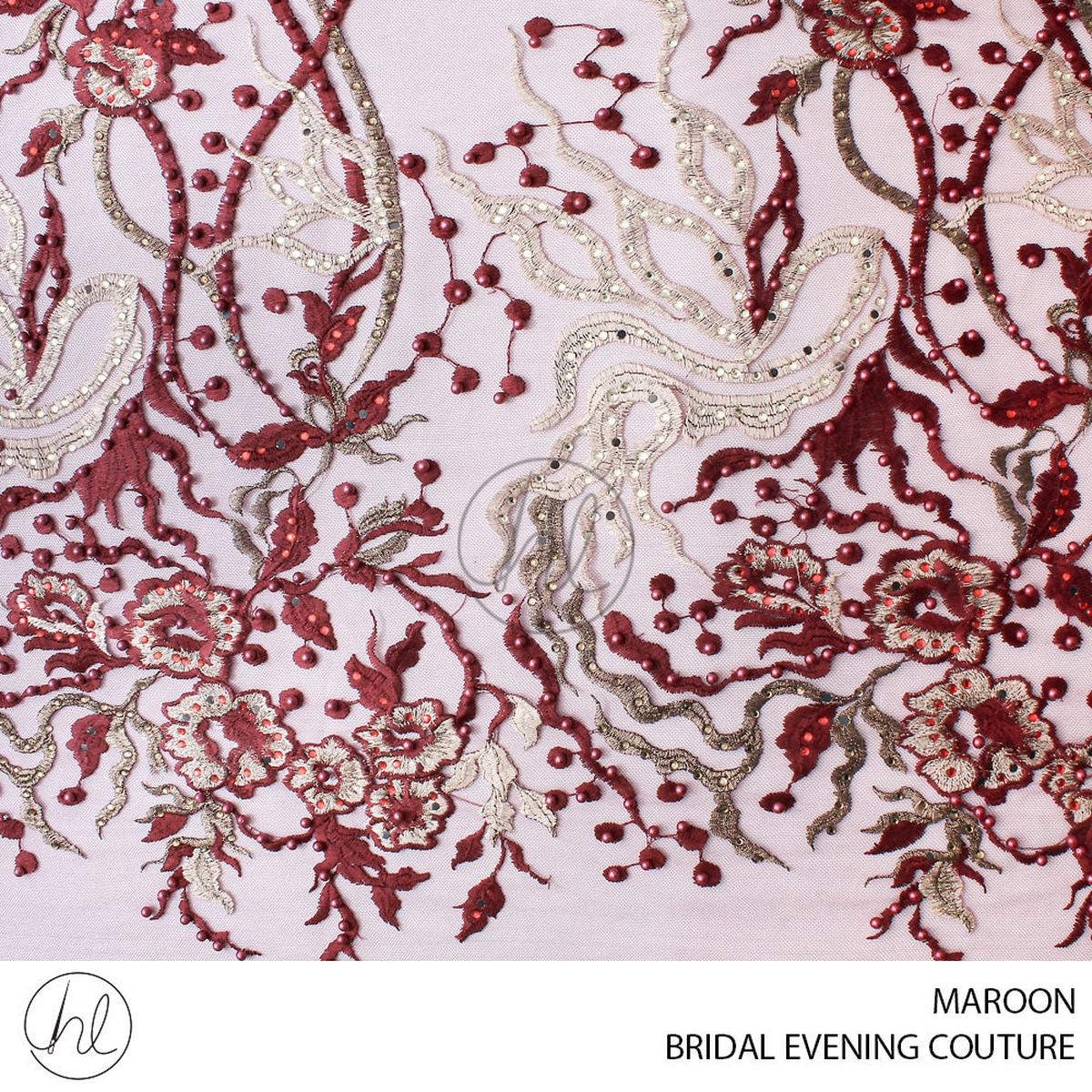 BRIDAL EVENING COUTURE 2677 MAROON 150CM PER M