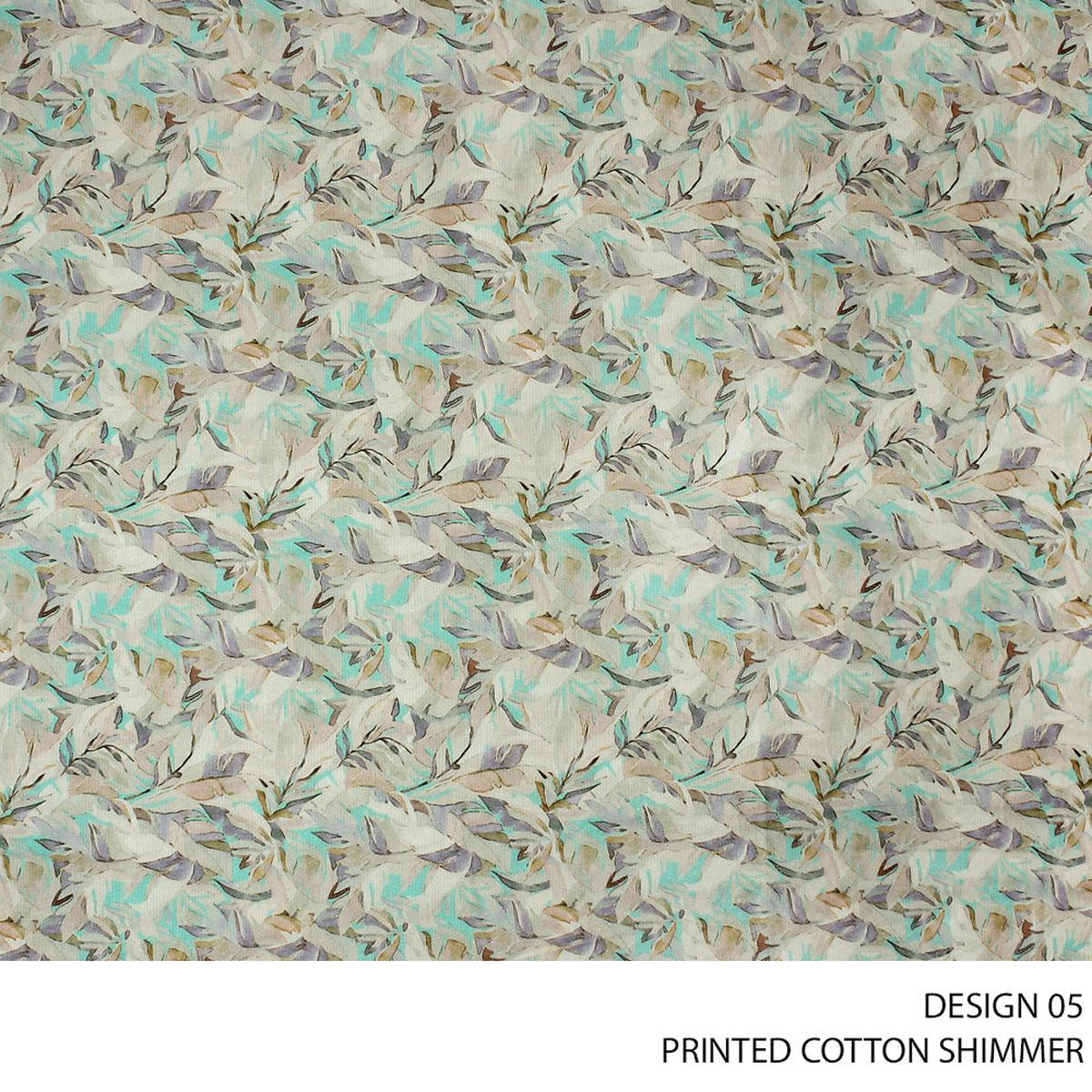 COTTON SHIMMER FABRIC 150CM AQUAMARINE ROLL ROLL 003