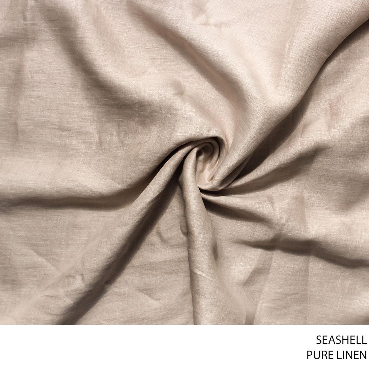 PURE LINEN FABRIC 150CM SEASHELL ROLL ROLL 001
