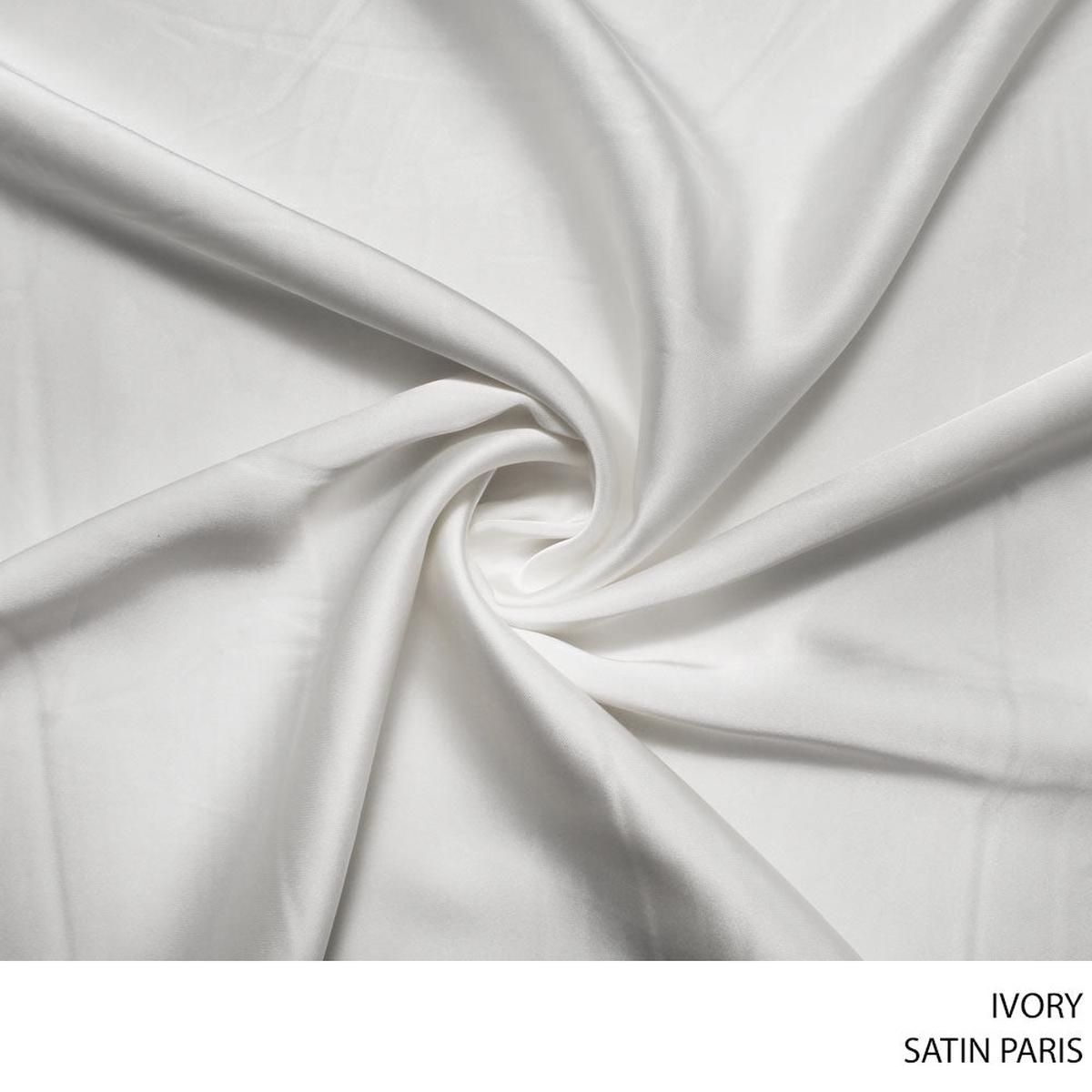 SATIN PARIS FABRIC 150CM IVORY