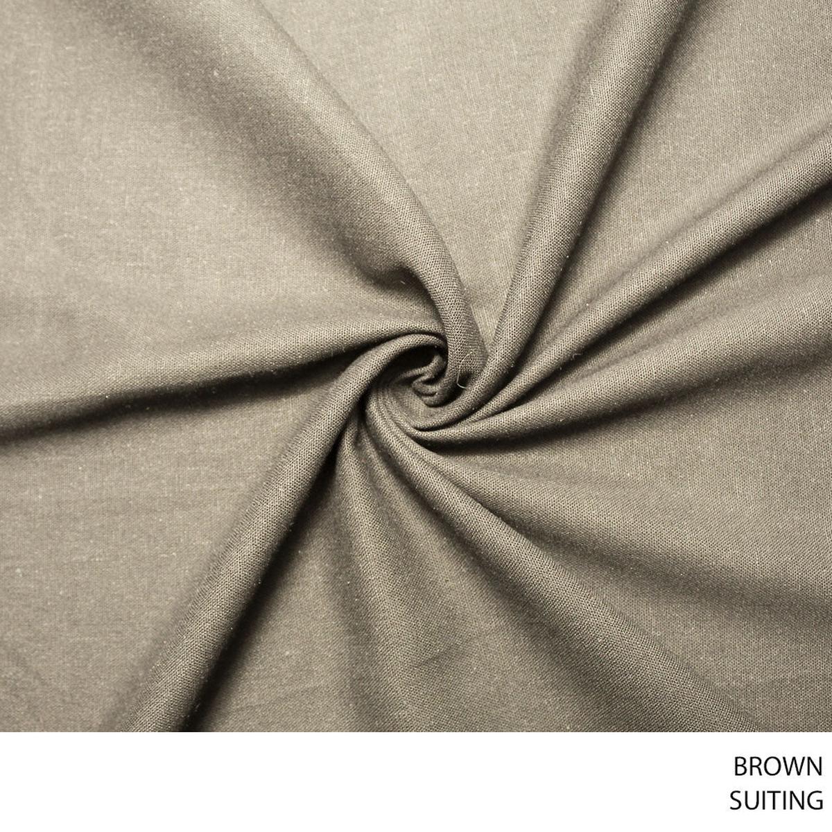 SUITING FABRIC BROWN ROLL ROLL 002