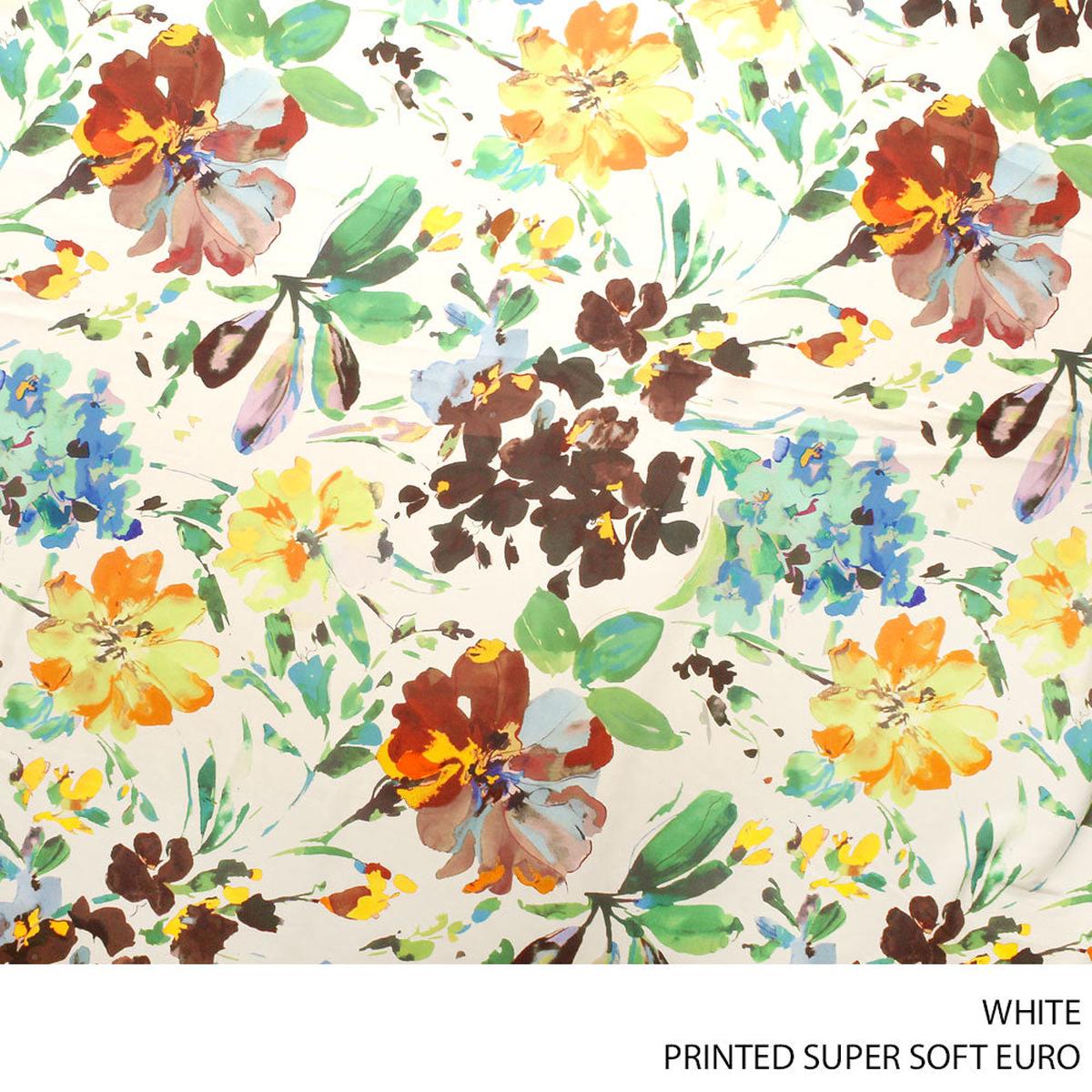 SUPER SOFT PRINTED EURO WHITE