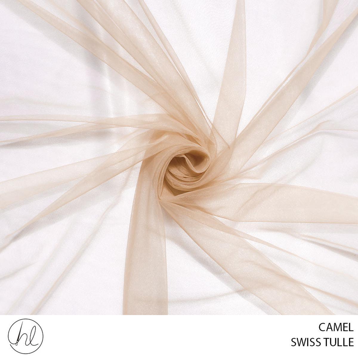 SWISS TULLE CAMEL PER M