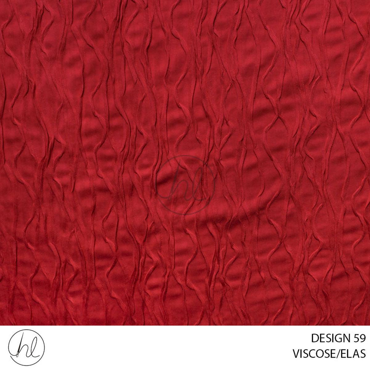 VISCOSE/ELAS 51 RED 150CM PER M