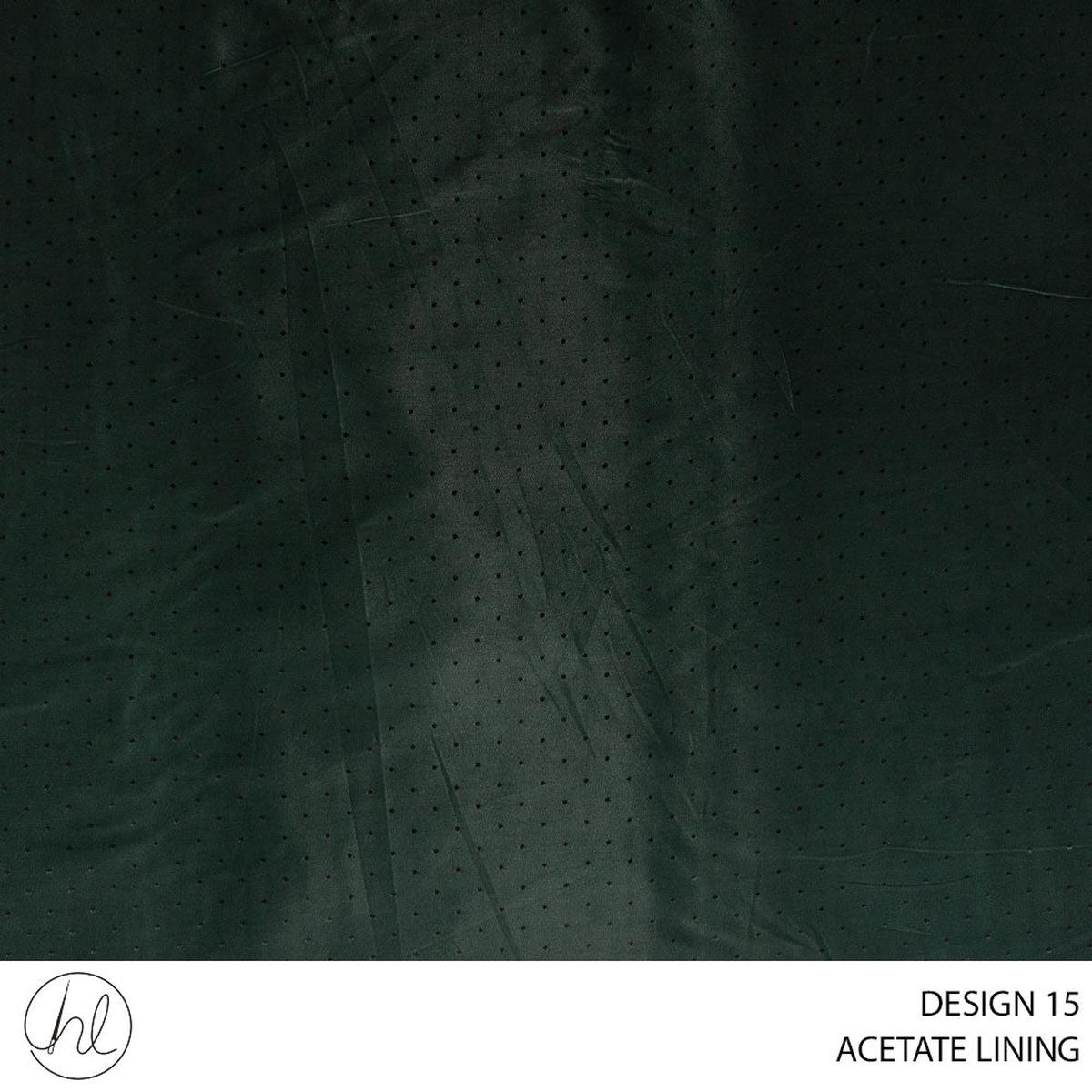 ACETATE LINING DOTS FABRIC BOTTLE GREEN ROLL ROLL 001