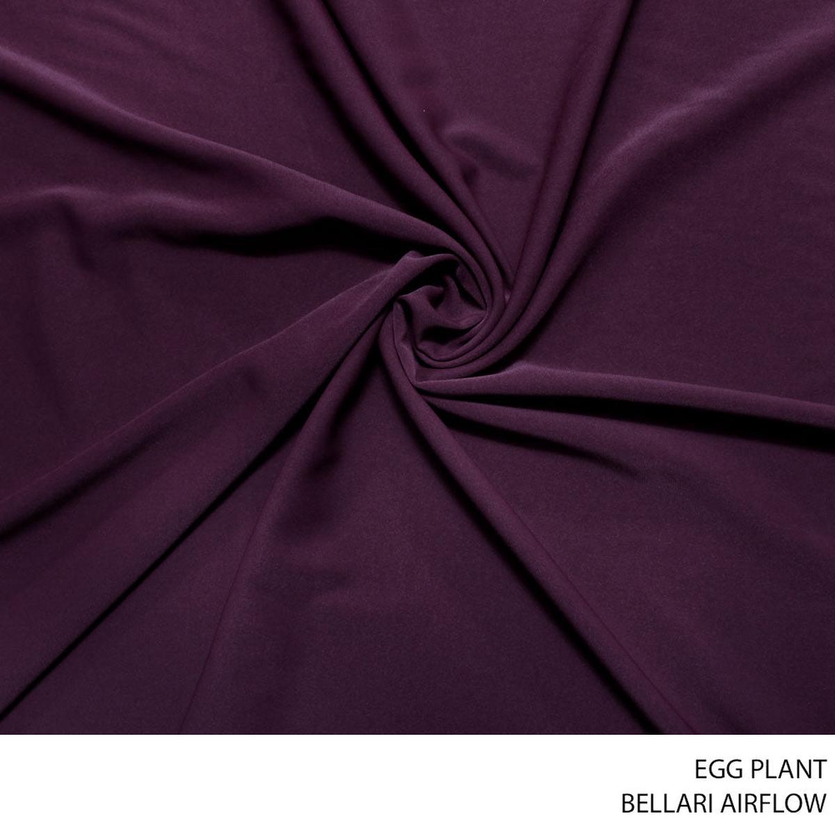 BELLARI AIRFLOW FABRIC 150CM EGGPLANT